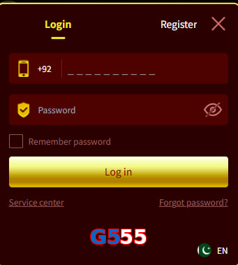 G555 login preview